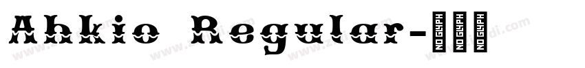 Ahkio Regular字体转换